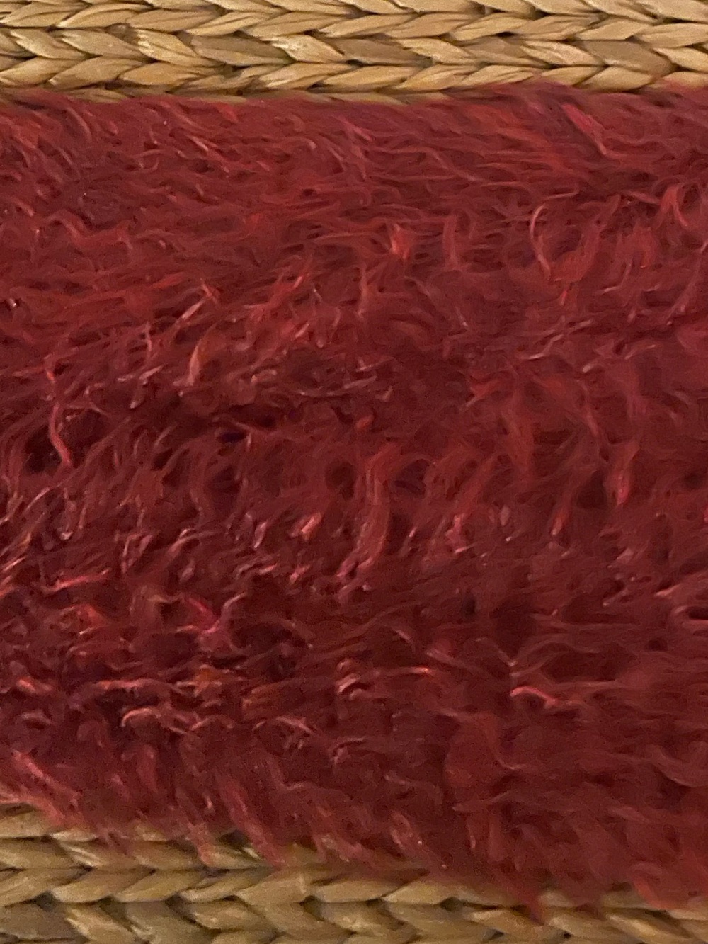 Woolrich Red Plush Perch Pad for Birds